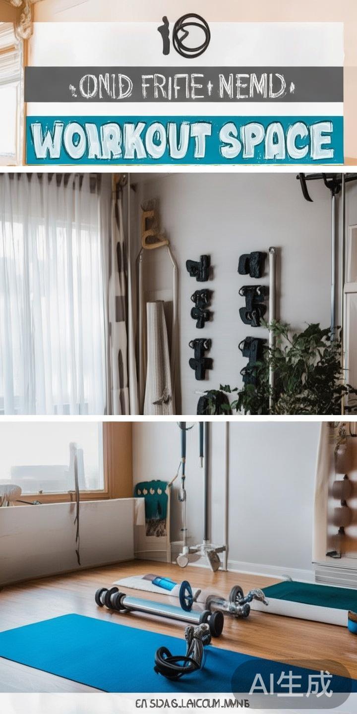 在家庭中腾出一片空闲区域，放置一些运动器材如跳绳、